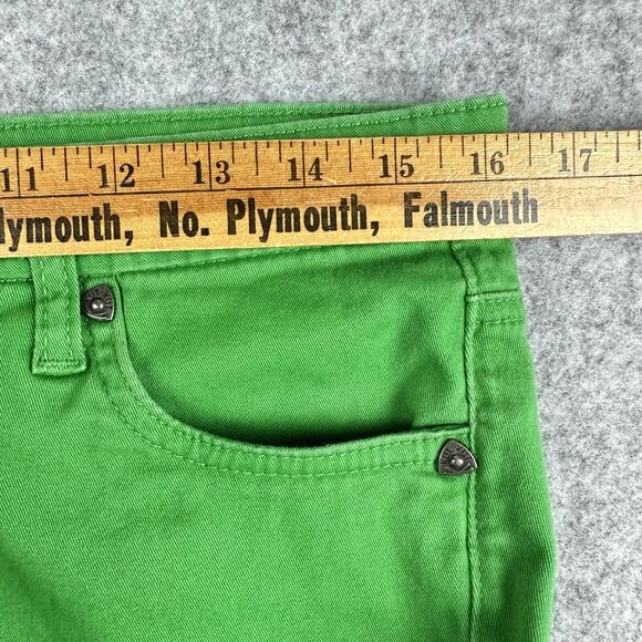 Kut From the Kloth KFTK Catherine Slim Boyfrined Pants Womens 10 Green Cuffed - Picture 10 of 15